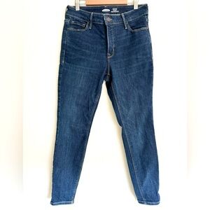 NWOT Old Navy Rockstar Super Skinny High Rise Jeans Dark Wash Size 6 short